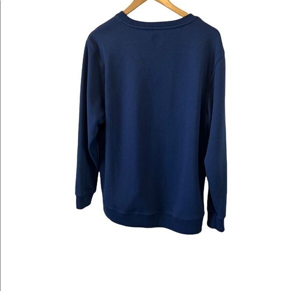 FILA Navy Graphic Loose Fit Pullover Jersey Knit Sweatshirt XL - Picture 8 of 8